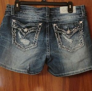 Distressed Miss Me Jean Shorts